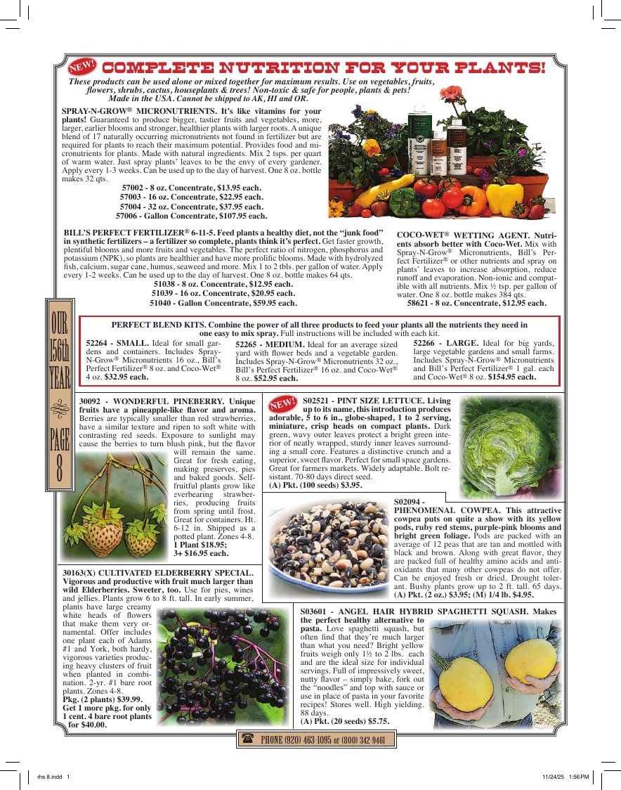 R.H. Shumway Annual Catalog Weekly Ad January 1 - December 31, 2026