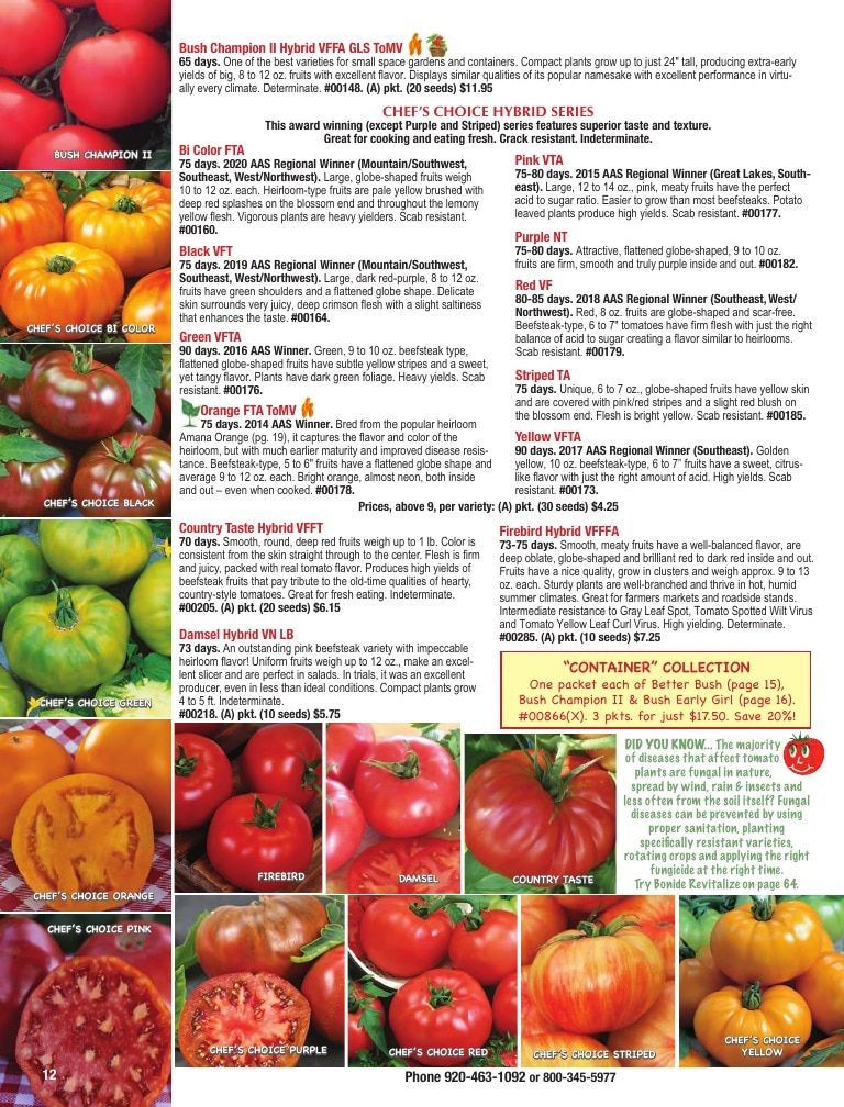 Totally Tomatoes Annual Catalog Weekly Ad January 1 - December 31, 2026