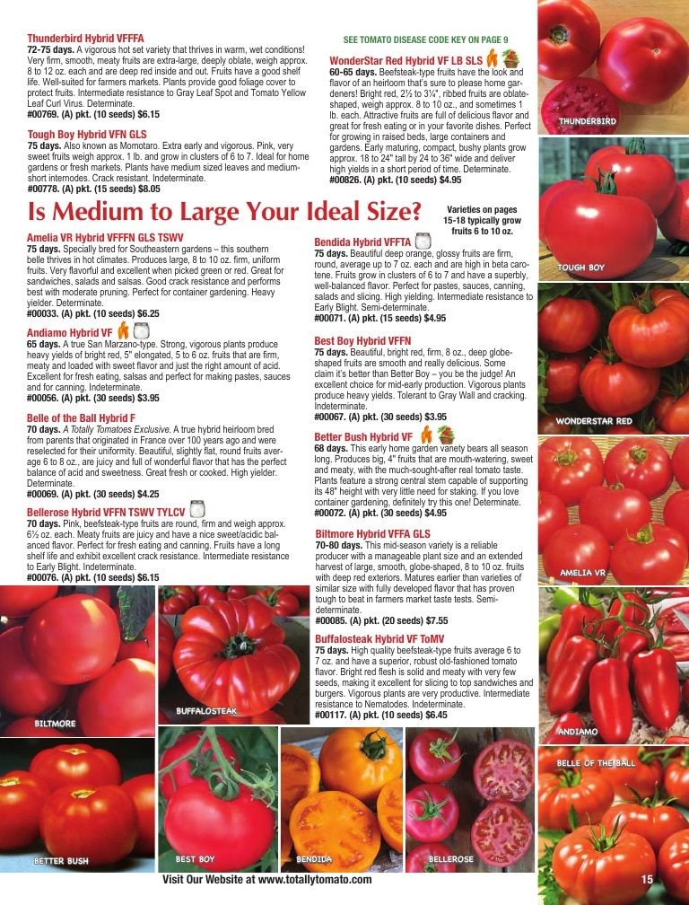 Totally Tomatoes Annual Catalog Weekly Ad January 1 - December 31, 2026