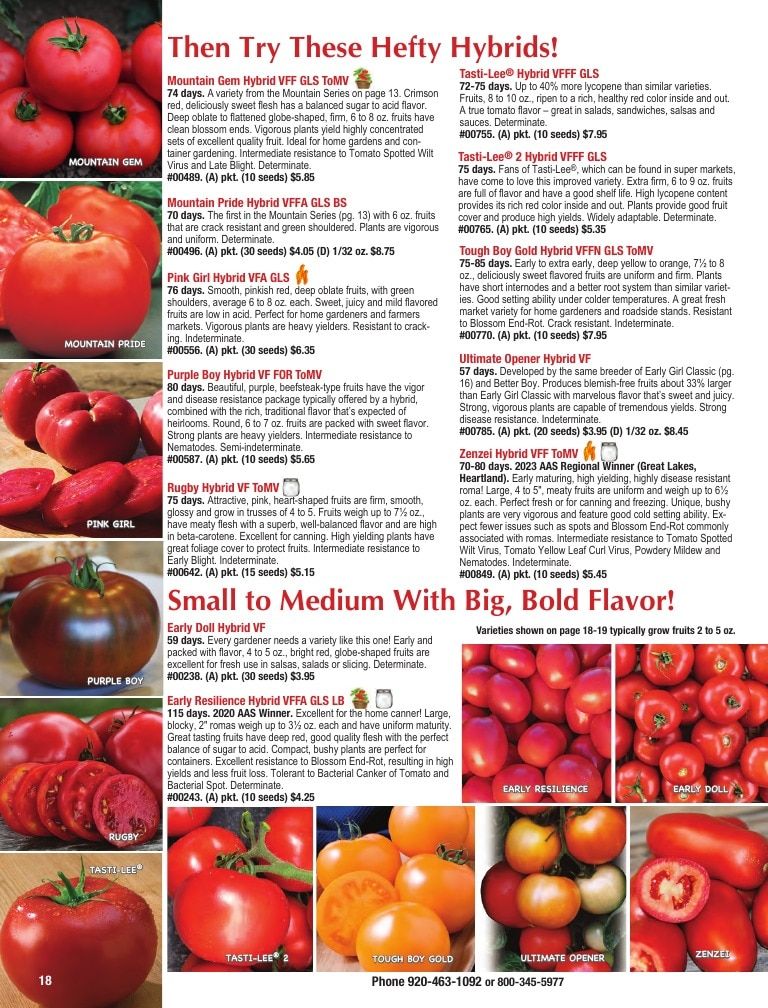 Totally Tomatoes Annual Catalog Weekly Ad January 1 - December 31, 2026