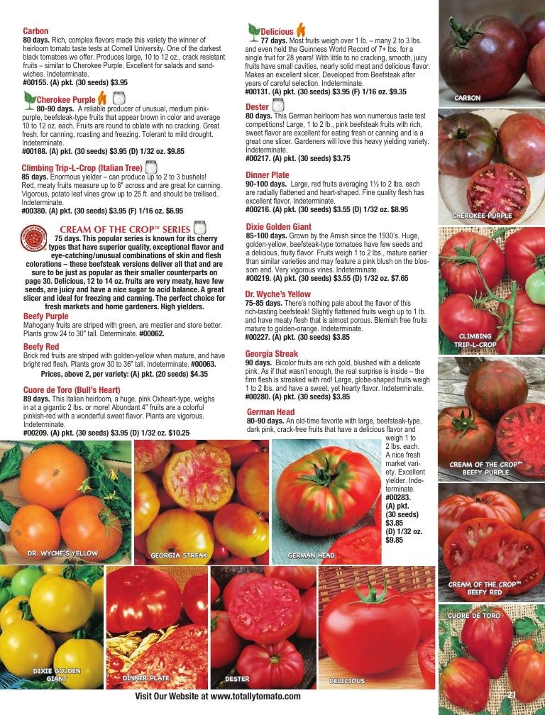 Totally Tomatoes Annual Catalog Weekly Ad January 1 - December 31, 2026