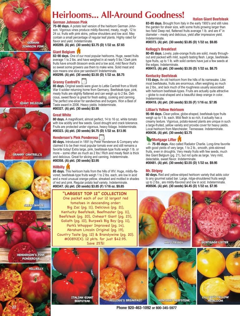Totally Tomatoes Annual Catalog Weekly Ad January 1 - December 31, 2026