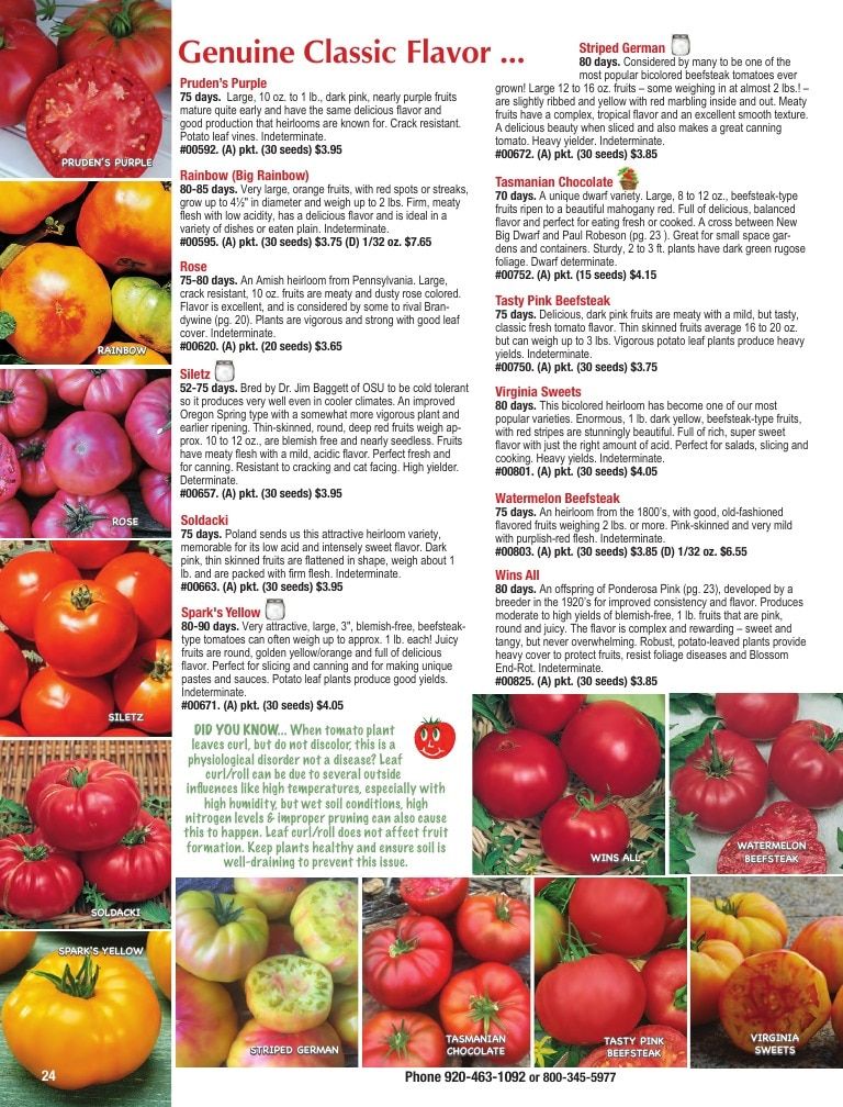 Totally Tomatoes Annual Catalog Weekly Ad January 1 - December 31, 2026