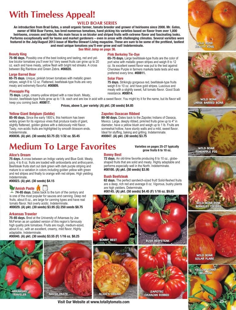 Totally Tomatoes Annual Catalog Weekly Ad January 1 - December 31, 2026