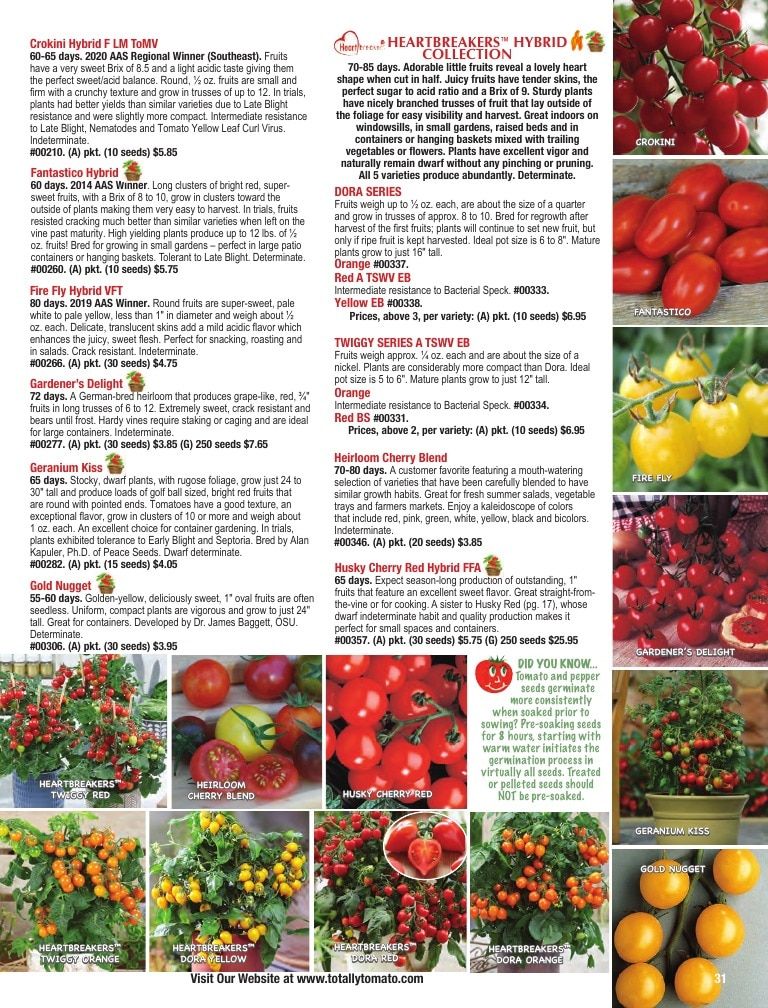 Totally Tomatoes Annual Catalog Weekly Ad January 1 - December 31, 2026