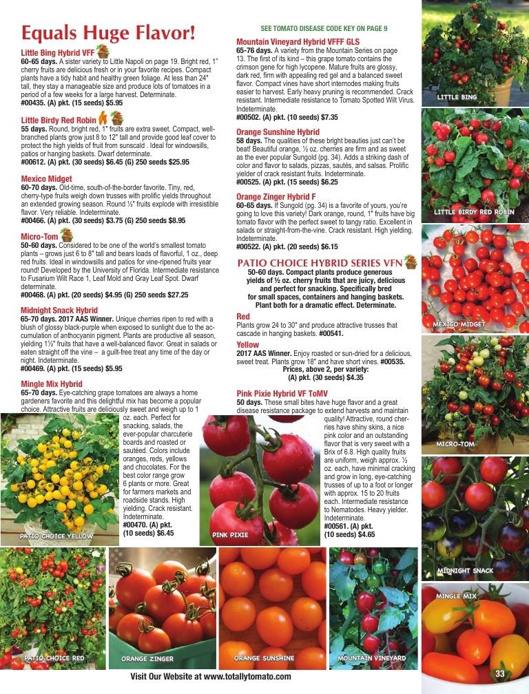 Totally Tomatoes Annual Catalog Weekly Ad January 1 - December 31, 2026