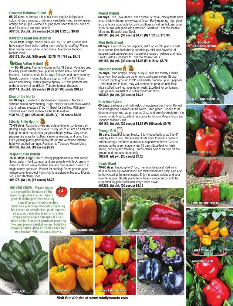 Totally Tomatoes Annual Catalog Weekly Ad January 1 - December 31, 2026