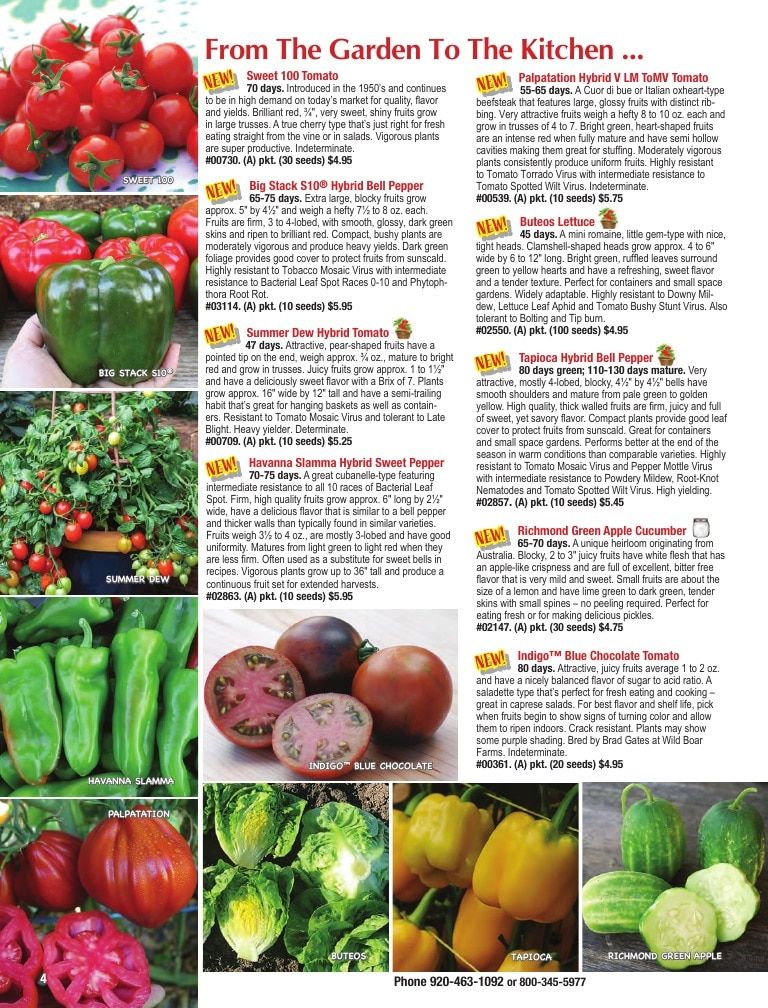 Totally Tomatoes Annual Catalog Weekly Ad January 1 - December 31, 2026