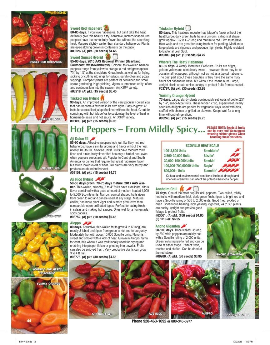 Totally Tomatoes Annual Catalog Weekly Ad January 1 - December 31, 2026