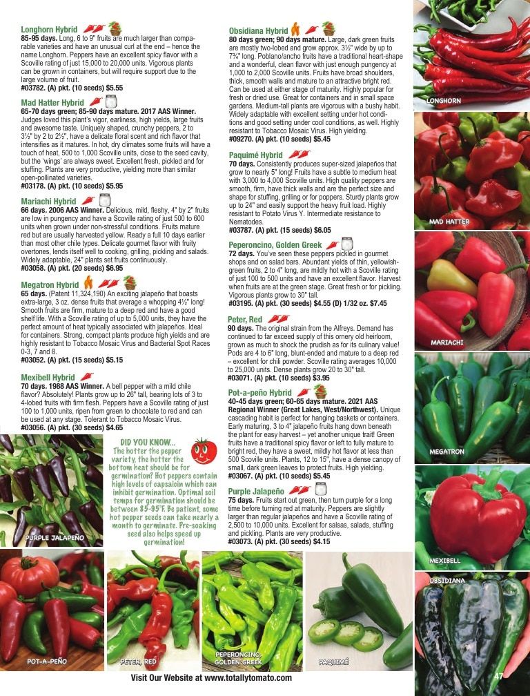 Totally Tomatoes Annual Catalog Weekly Ad January 1 - December 31, 2026