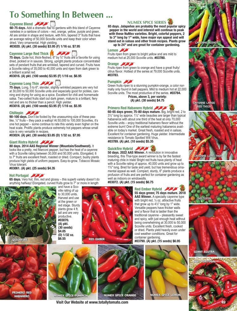 Totally Tomatoes Annual Catalog Weekly Ad January 1 - December 31, 2026