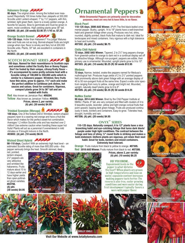 Totally Tomatoes Annual Catalog Weekly Ad January 1 - December 31, 2026