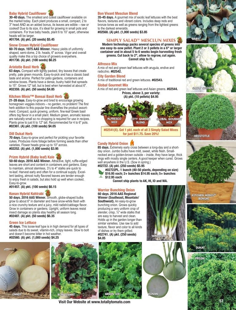 Totally Tomatoes Annual Catalog Weekly Ad January 1 - December 31, 2026