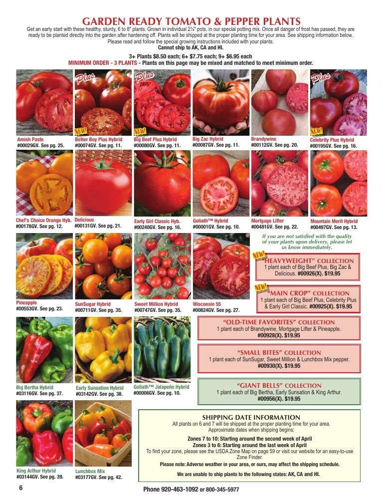 Totally Tomatoes Annual Catalog Weekly Ad January 1 - December 31, 2026