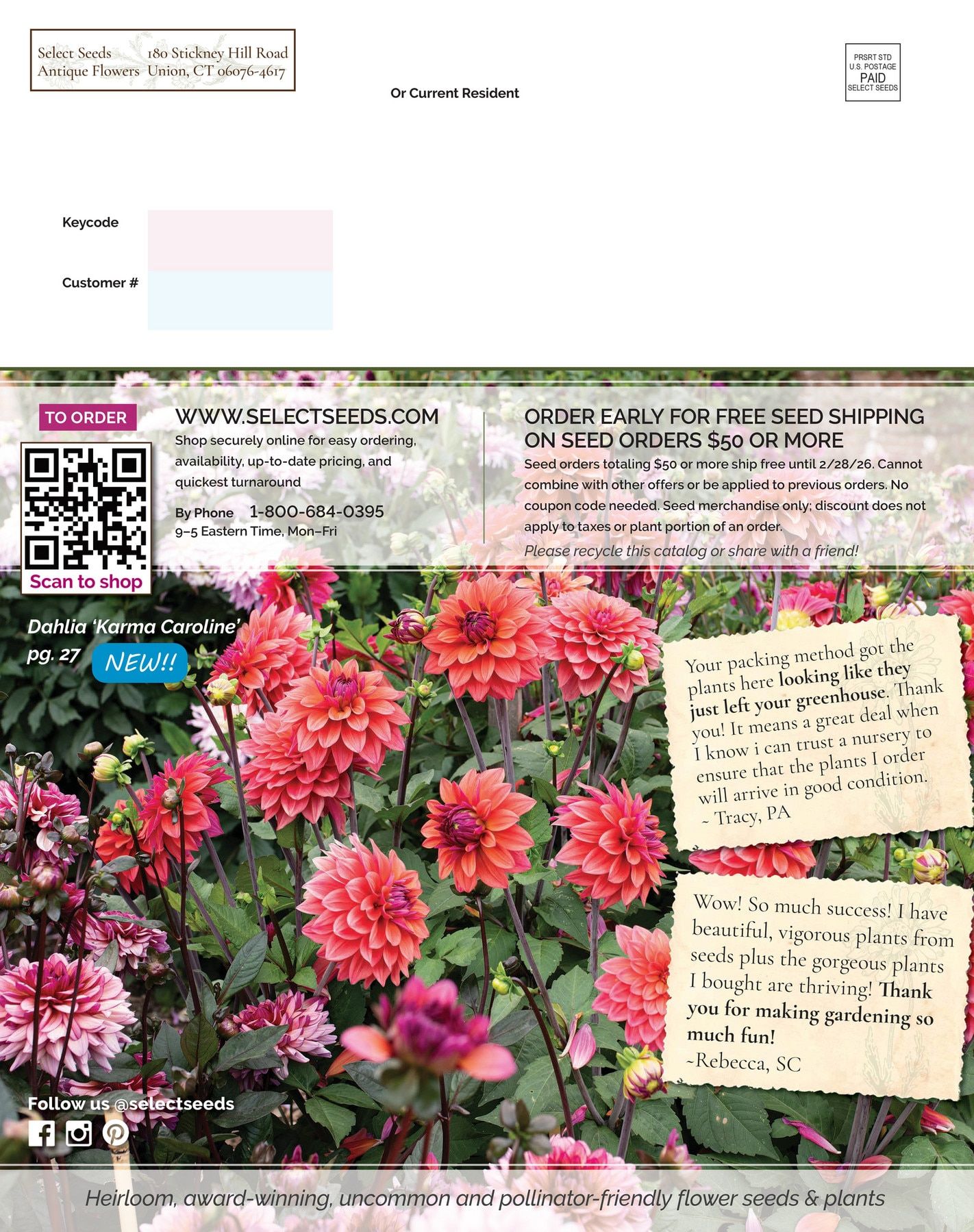 Select Seeds Annual Catalog Weekly Ad January 1 - December 31, 2026