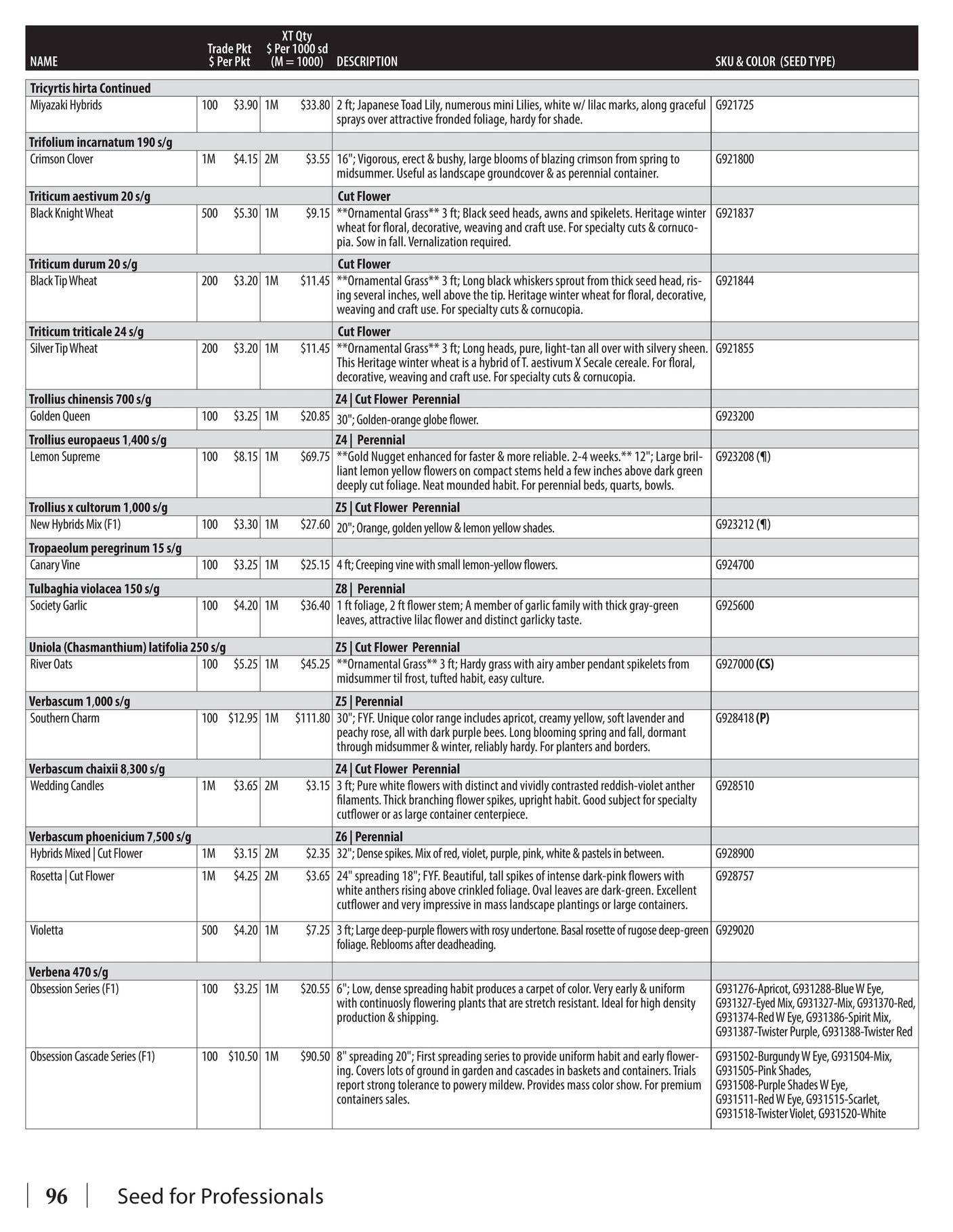 GeoSeed Professional Seed Catalog Weekly Ad July 1, 2026 - June 30, 2027