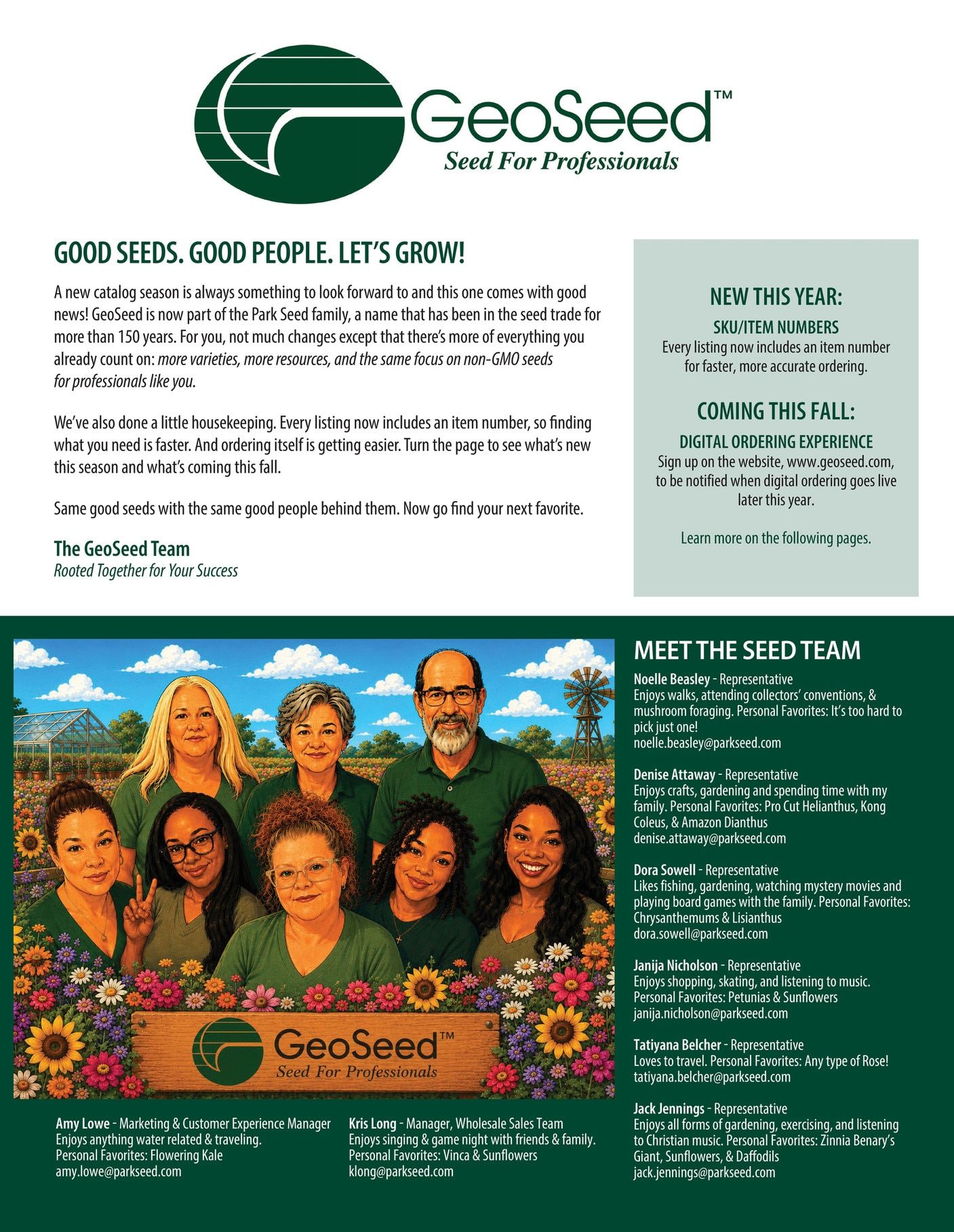 GeoSeed Professional Seed Catalog Weekly Ad July 1, 2026 - June 30, 2027