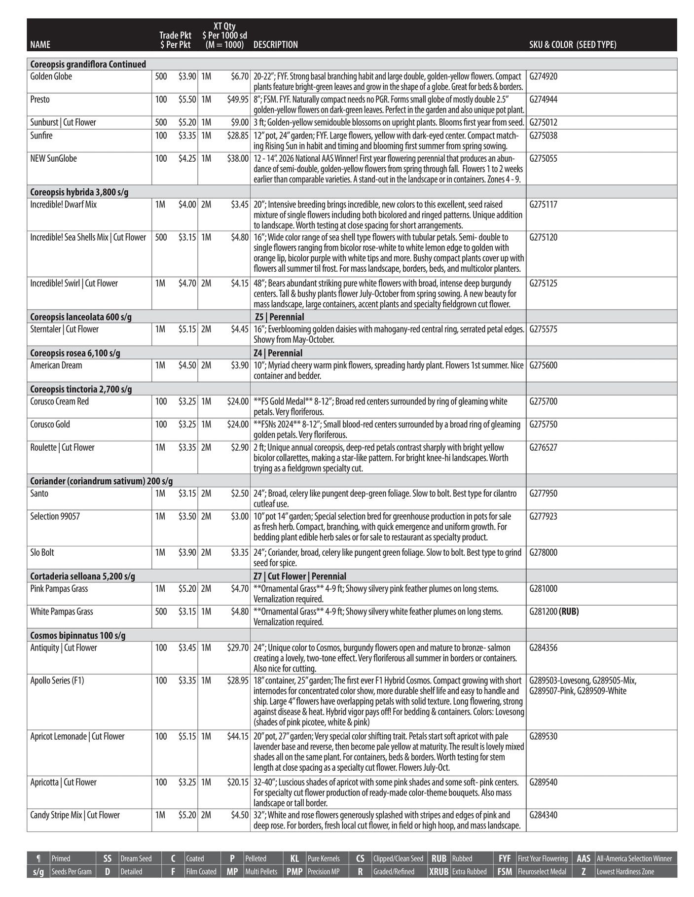 GeoSeed Professional Seed Catalog Weekly Ad July 1, 2026 - June 30, 2027