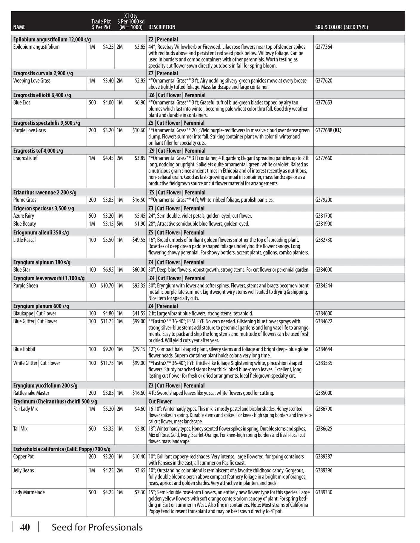 GeoSeed Professional Seed Catalog Weekly Ad July 1, 2026 - June 30, 2027