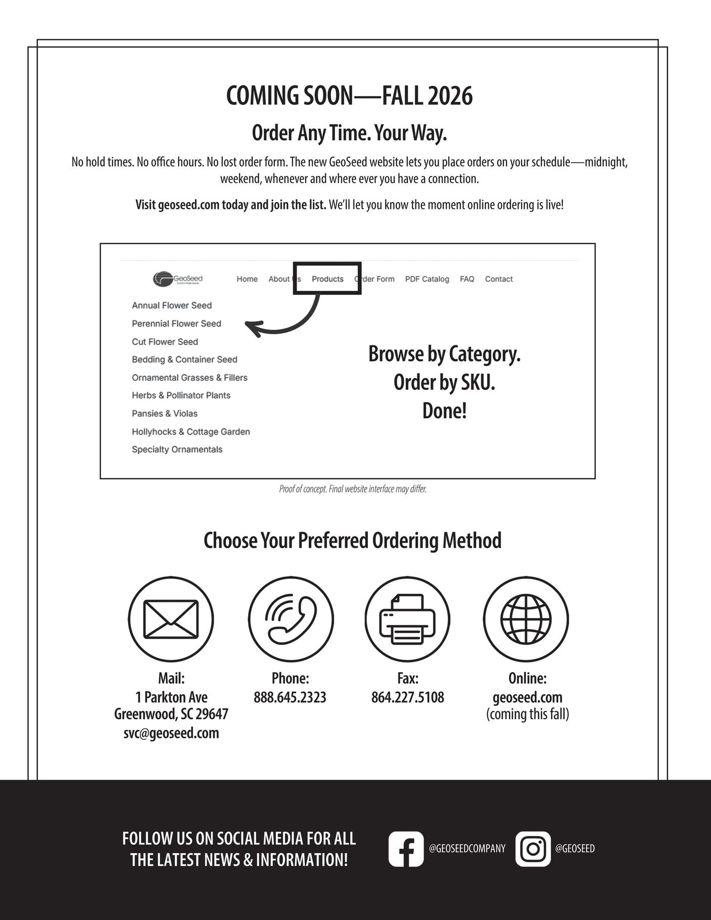 GeoSeed Professional Seed Catalog Weekly Ad July 1, 2026 - June 30, 2027