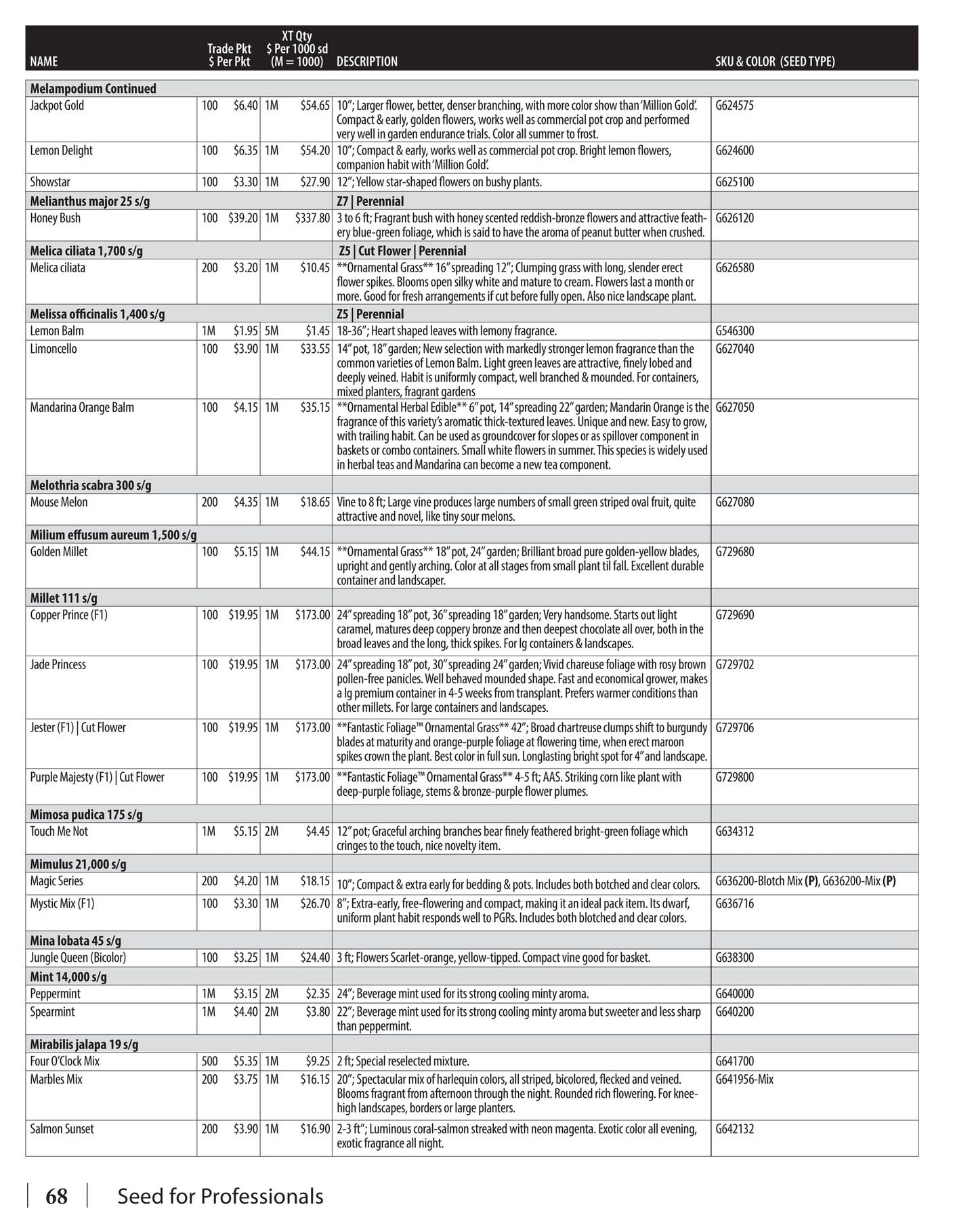 GeoSeed Professional Seed Catalog Weekly Ad July 1, 2026 - June 30, 2027