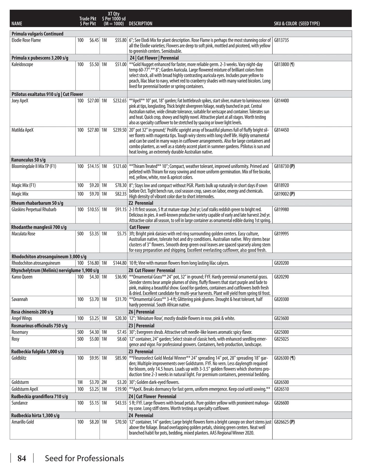 GeoSeed Professional Seed Catalog Weekly Ad July 1, 2026 - June 30, 2027