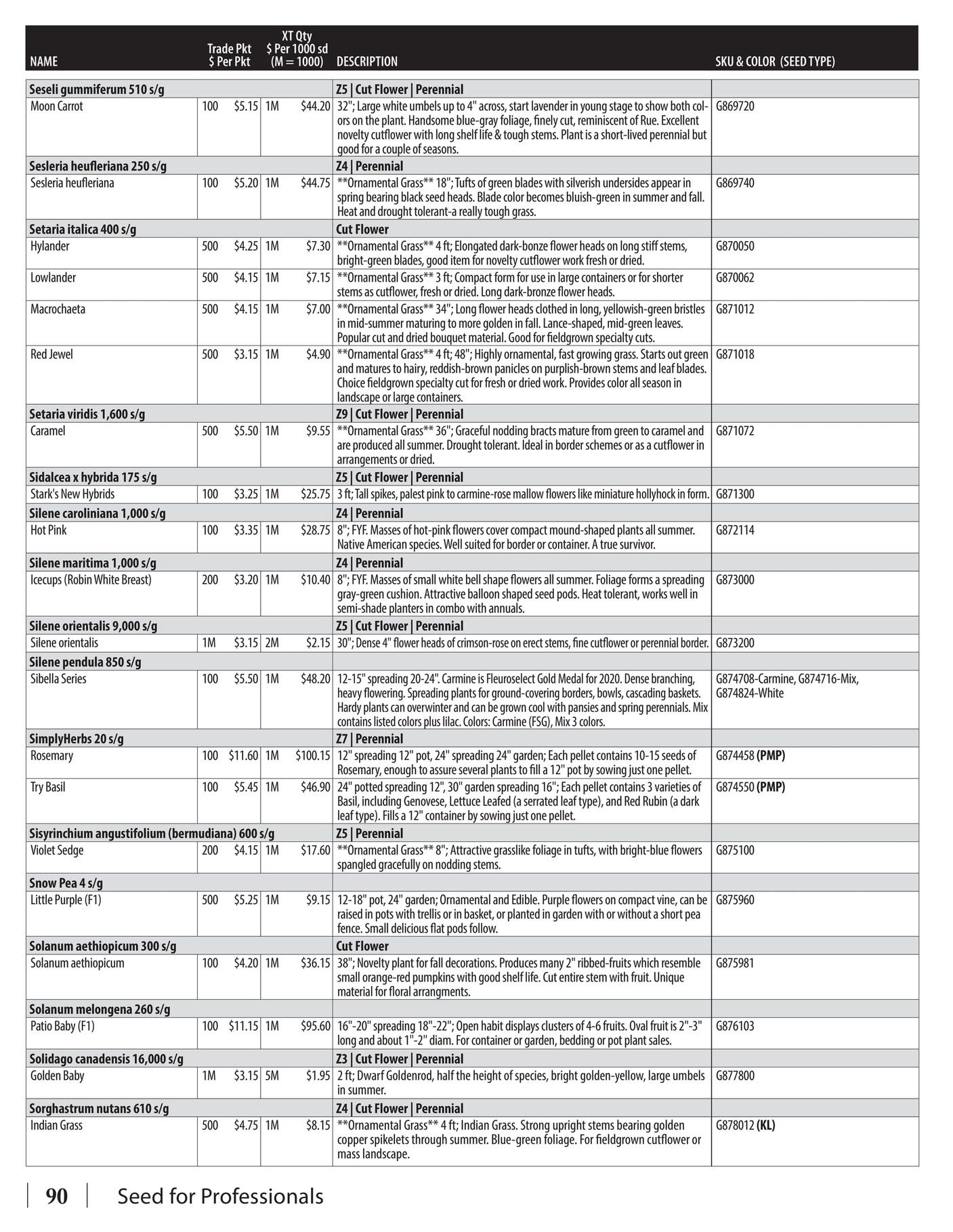 GeoSeed Professional Seed Catalog Weekly Ad July 1, 2026 - June 30, 2027