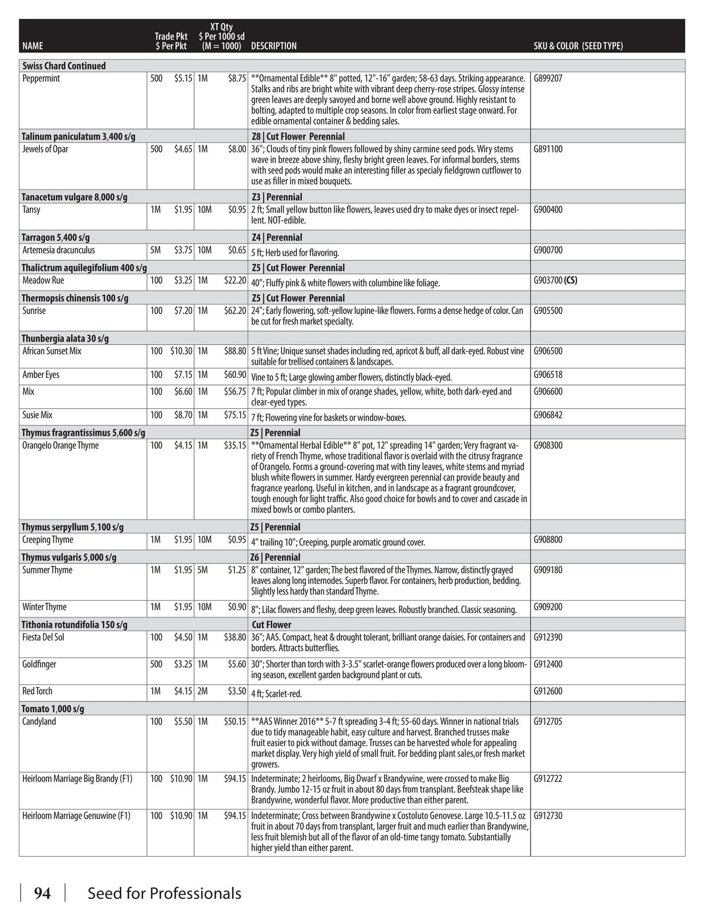 GeoSeed Professional Seed Catalog Weekly Ad July 1, 2026 - June 30, 2027