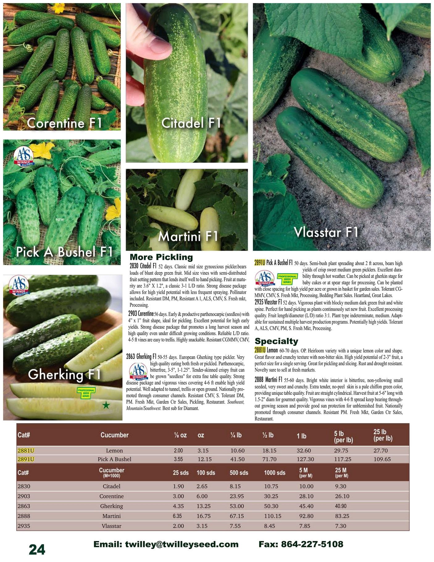 Twilley Seed Professional Seed Catalog Weekly Ad July 1, 2025 - December 31, 2026