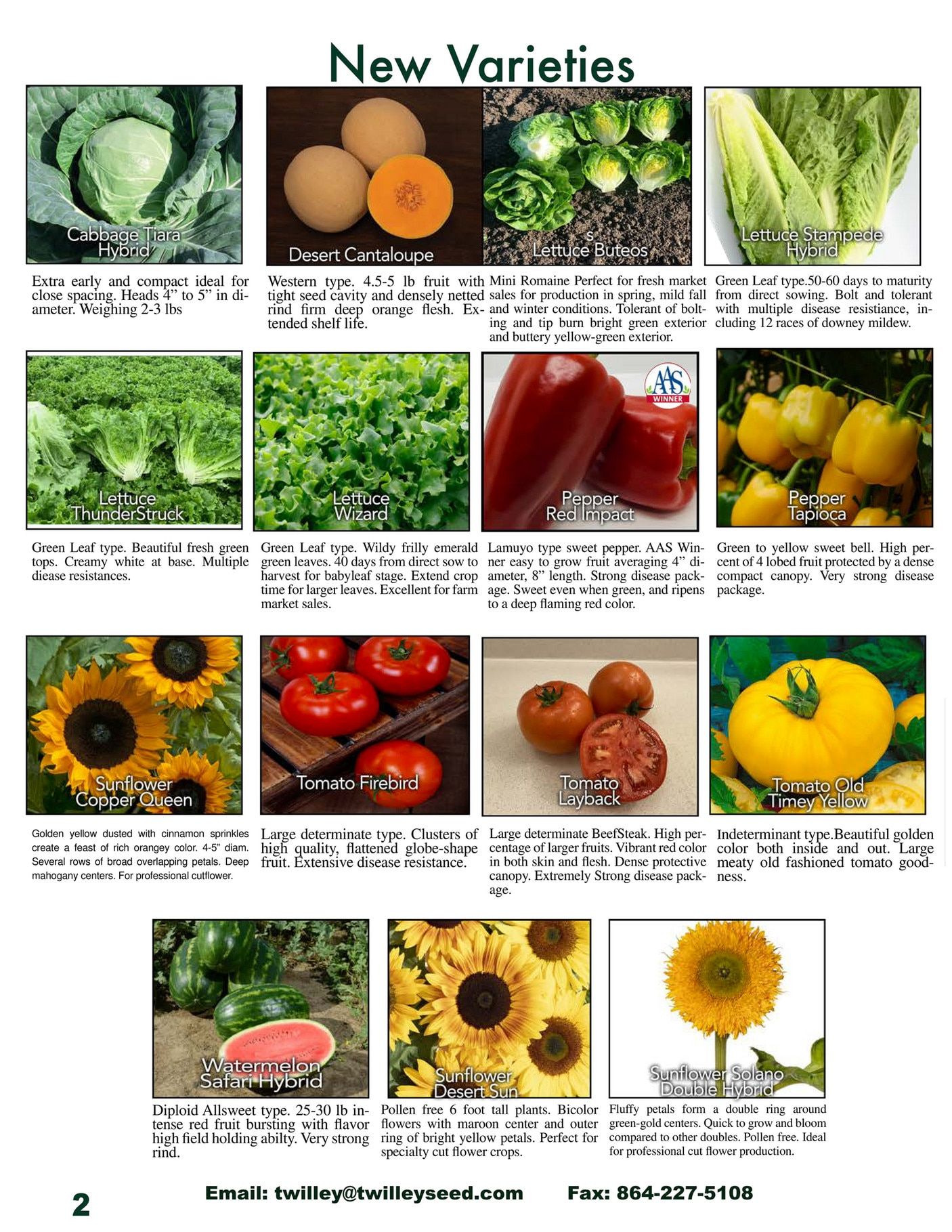Twilley Seed Professional Seed Catalog Weekly Ad July 1, 2025 - December 31, 2026