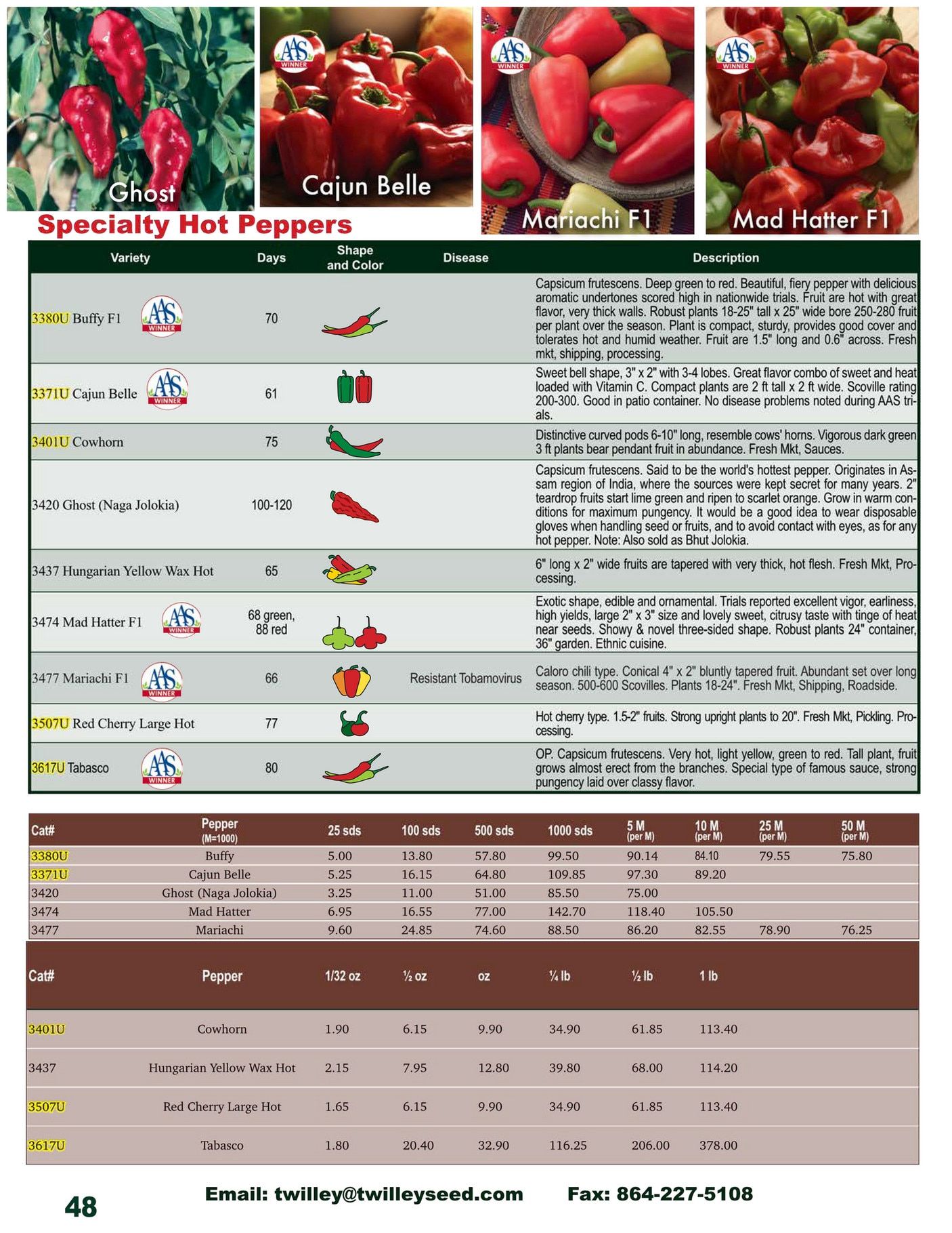 Twilley Seed Professional Seed Catalog Weekly Ad July 1, 2025 - December 31, 2026