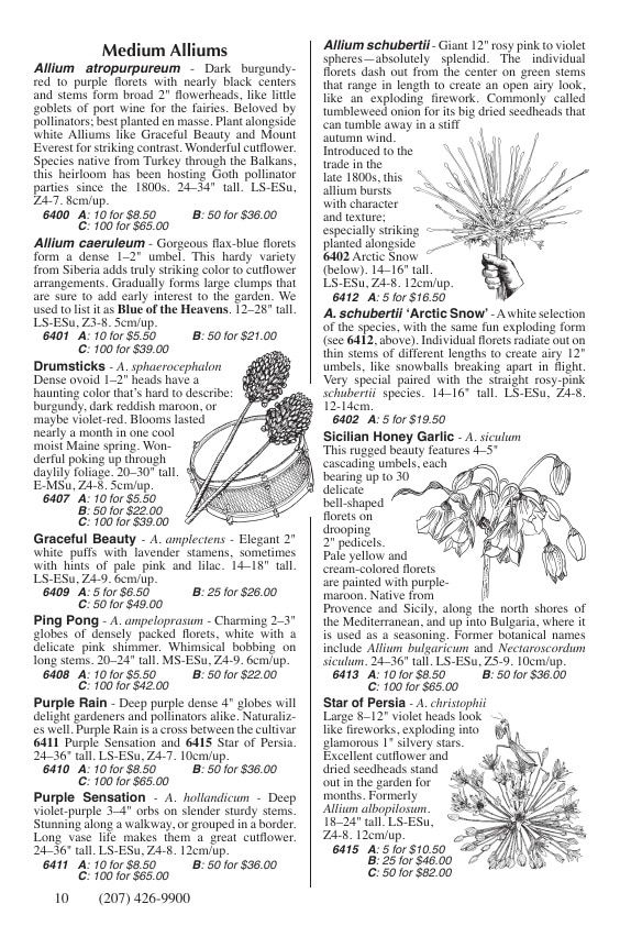 Fedco Seeds Bulbs Catalog Weekly Ad January 1 - December 31, 2026