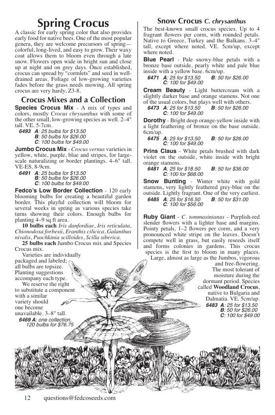 Fedco Seeds Bulbs Catalog Weekly Ad January 1 - December 31, 2026
