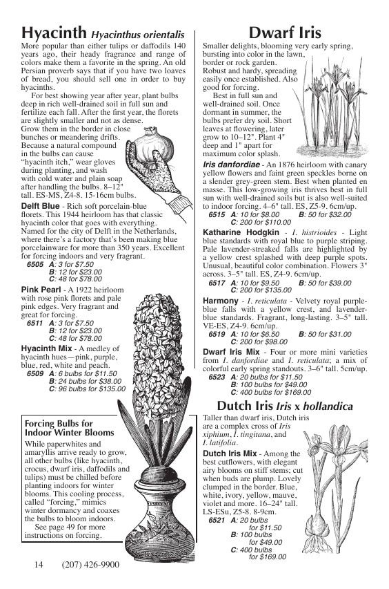 Fedco Seeds Bulbs Catalog Weekly Ad January 1 - December 31, 2026