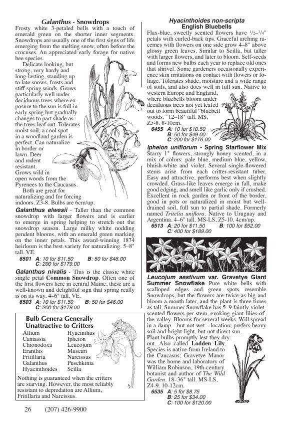 Fedco Seeds Bulbs Catalog Weekly Ad January 1 - December 31, 2026