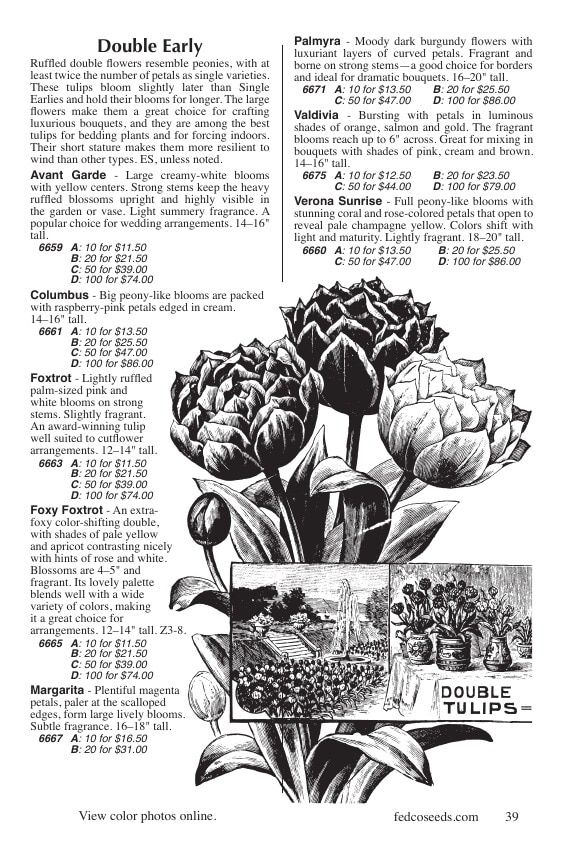 Fedco Seeds Bulbs Catalog Weekly Ad January 1 - December 31, 2026