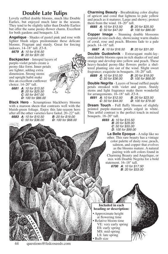 Fedco Seeds Bulbs Catalog Weekly Ad January 1 - December 31, 2026