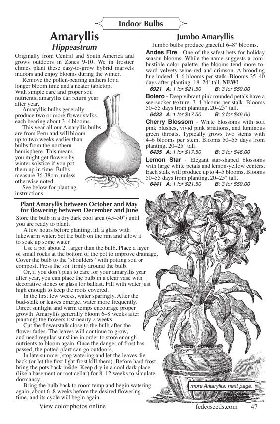 Fedco Seeds Bulbs Catalog Weekly Ad January 1 - December 31, 2026