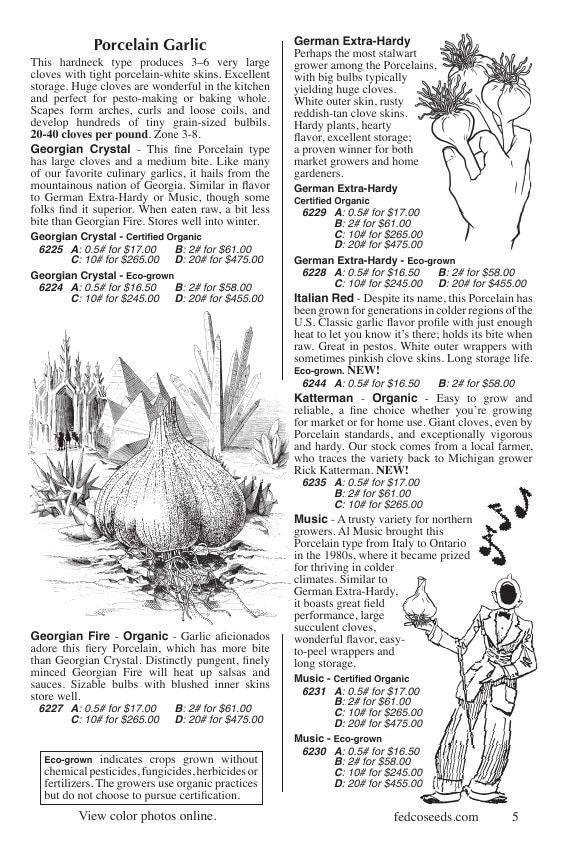 Fedco Seeds Bulbs Catalog Weekly Ad January 1 - December 31, 2026