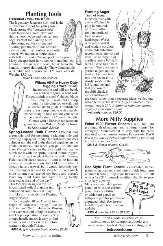 Fedco Seeds Bulbs Catalog Weekly Ad January 1 - December 31, 2026