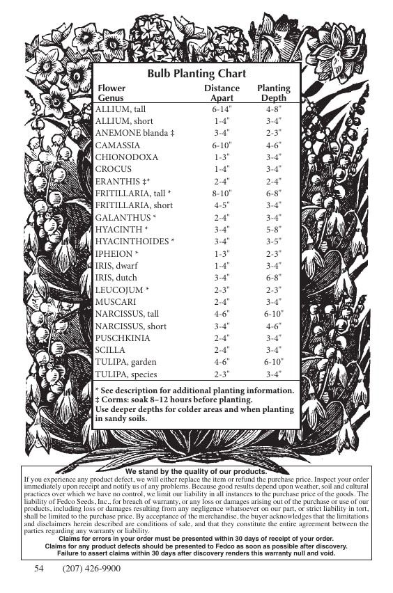 Fedco Seeds Bulbs Catalog Weekly Ad January 1 - December 31, 2026