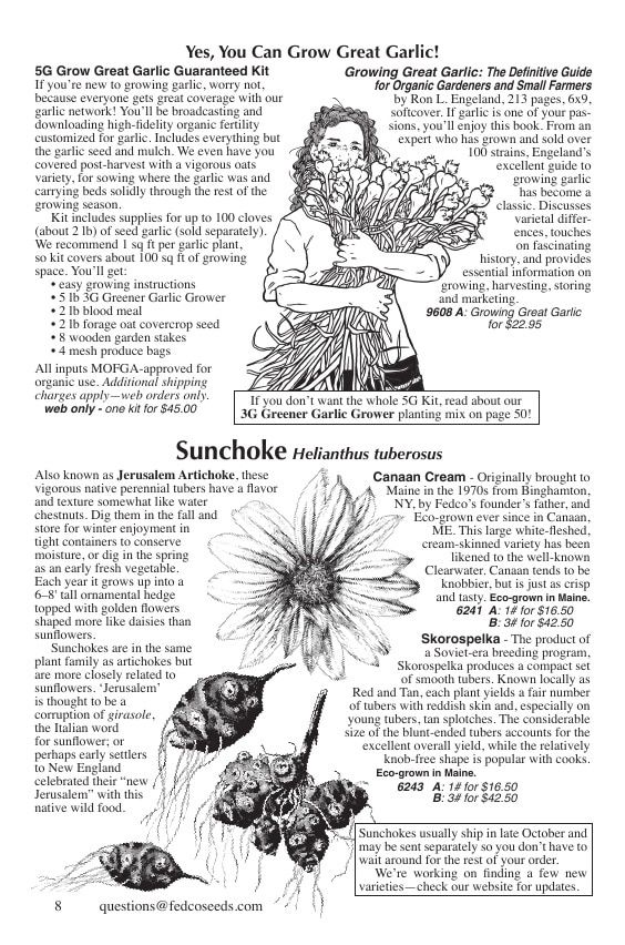 Fedco Seeds Bulbs Catalog Weekly Ad January 1 - December 31, 2026