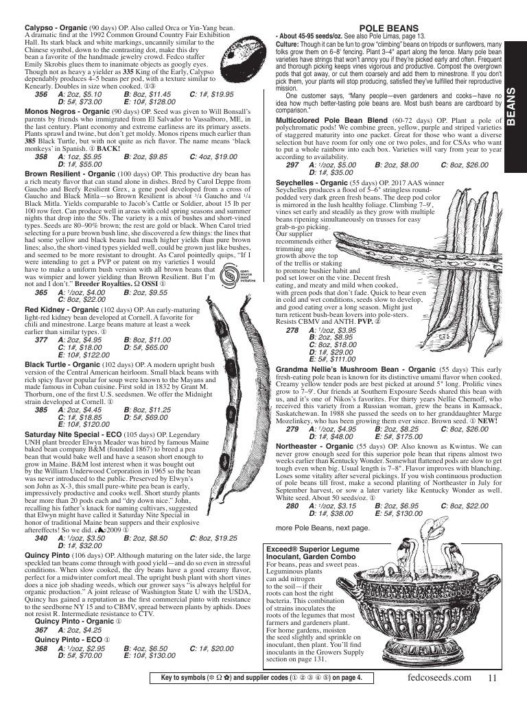 Fedco Seeds Seeds Catalog Weekly Ad January 1 - December 31, 2026