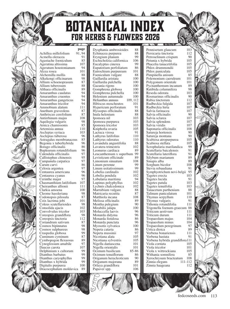 Fedco Seeds Seeds Catalog Weekly Ad January 1 - December 31, 2026