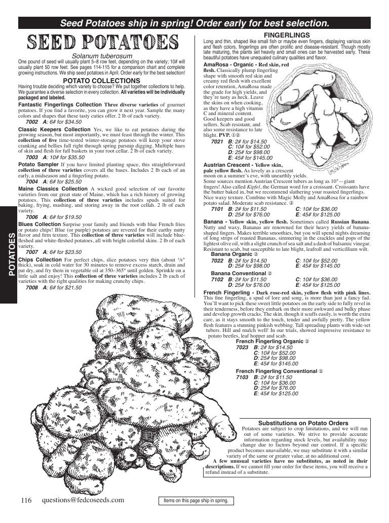 Fedco Seeds Seeds Catalog Weekly Ad January 1 - December 31, 2026