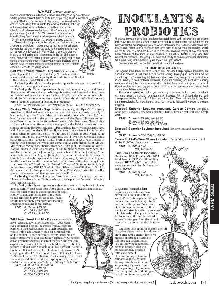 Fedco Seeds Seeds Catalog Weekly Ad January 1 - December 31, 2026