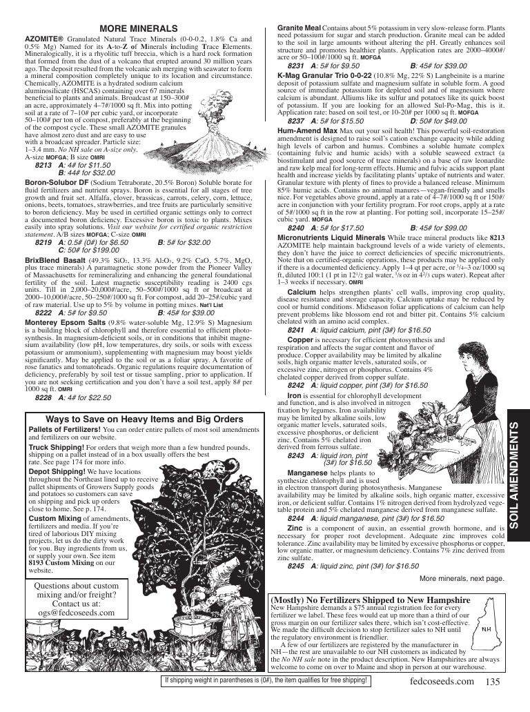 Fedco Seeds Seeds Catalog Weekly Ad January 1 - December 31, 2026