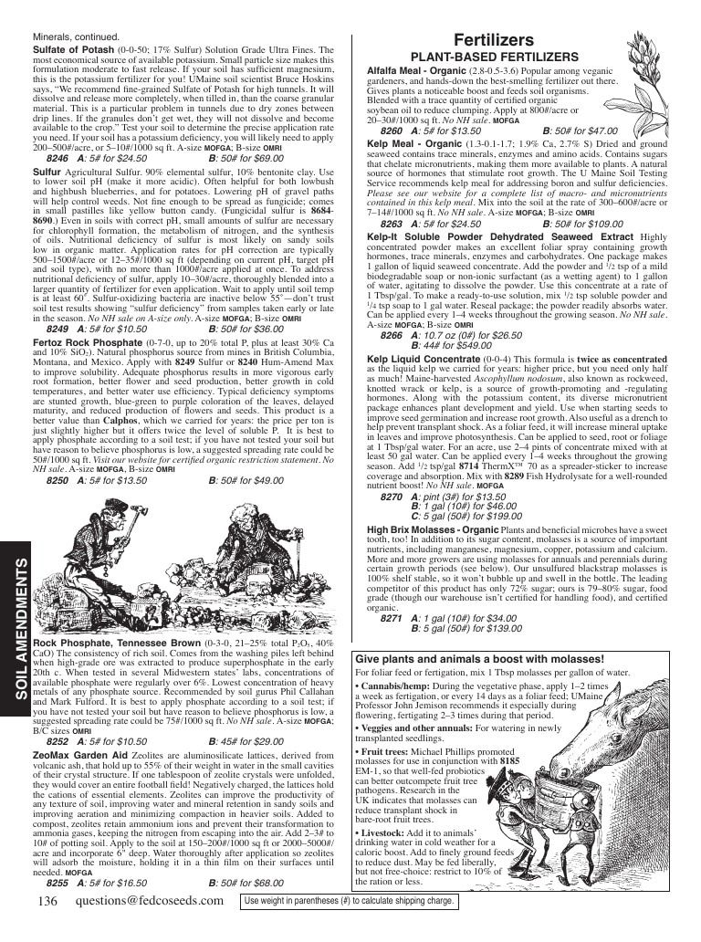 Fedco Seeds Seeds Catalog Weekly Ad January 1 - December 31, 2026