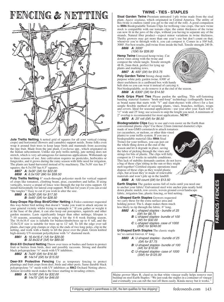 Fedco Seeds Seeds Catalog Weekly Ad January 1 - December 31, 2026
