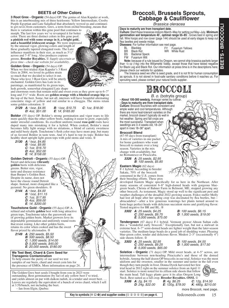 Fedco Seeds Seeds Catalog Weekly Ad January 1 - December 31, 2026